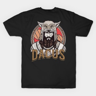 Romanian Dacian Warrior - Dacus Wolf Head T-Shirt